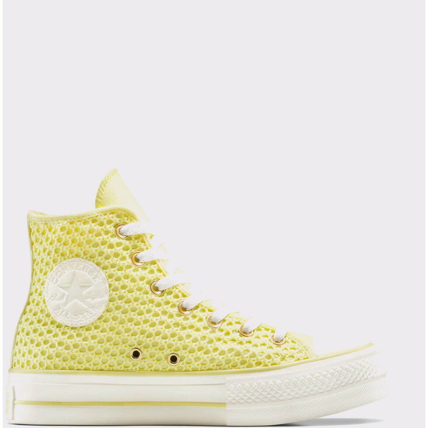 Baskets Converse Chuck Taylor All Star Lift Platform Knit, Jaune, Unisexe 5/5
