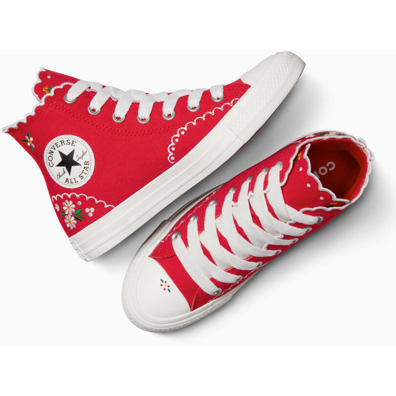 Baskets Converse Chuck Taylor All Star Embroidered, Rouge, Unisexe 2/5