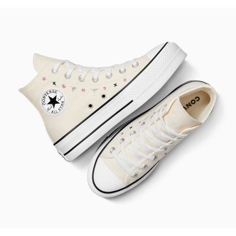Tenisi unisex Converse Chuck Taylor All Star Lift Platform, Bej