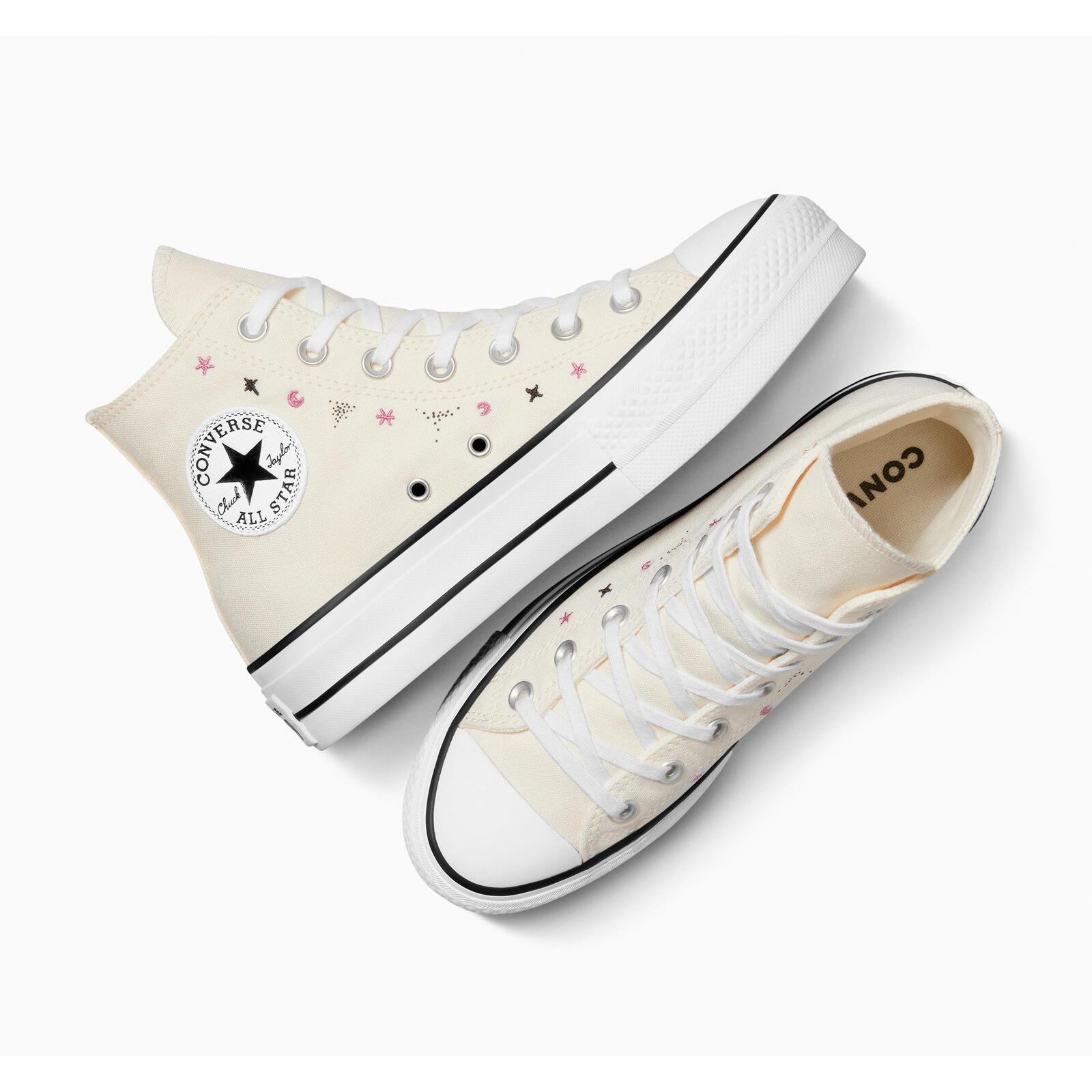Baskets Converse Chuck Taylor All Star Lift Platform, Beige, Unisexe 2/5