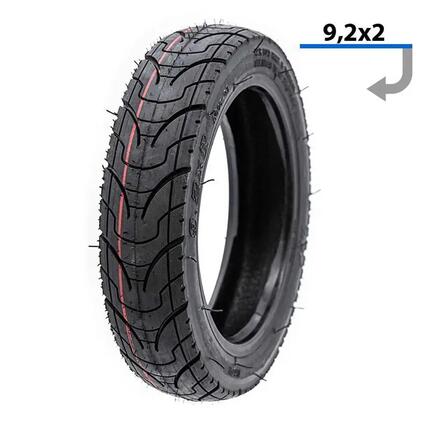 Neumático tubeless para patinete eléctrico Ewheel Negro 9x2-6'1" para Xiaomi