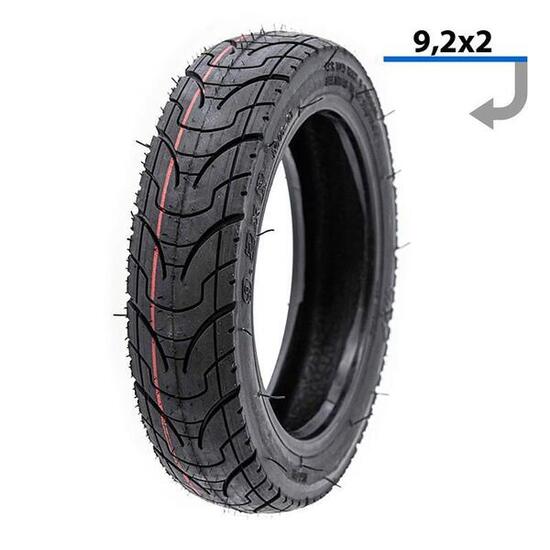 Neumático tubeless para patinete eléctrico Ewheel Negro 9x2-6'1" para Xiaomi