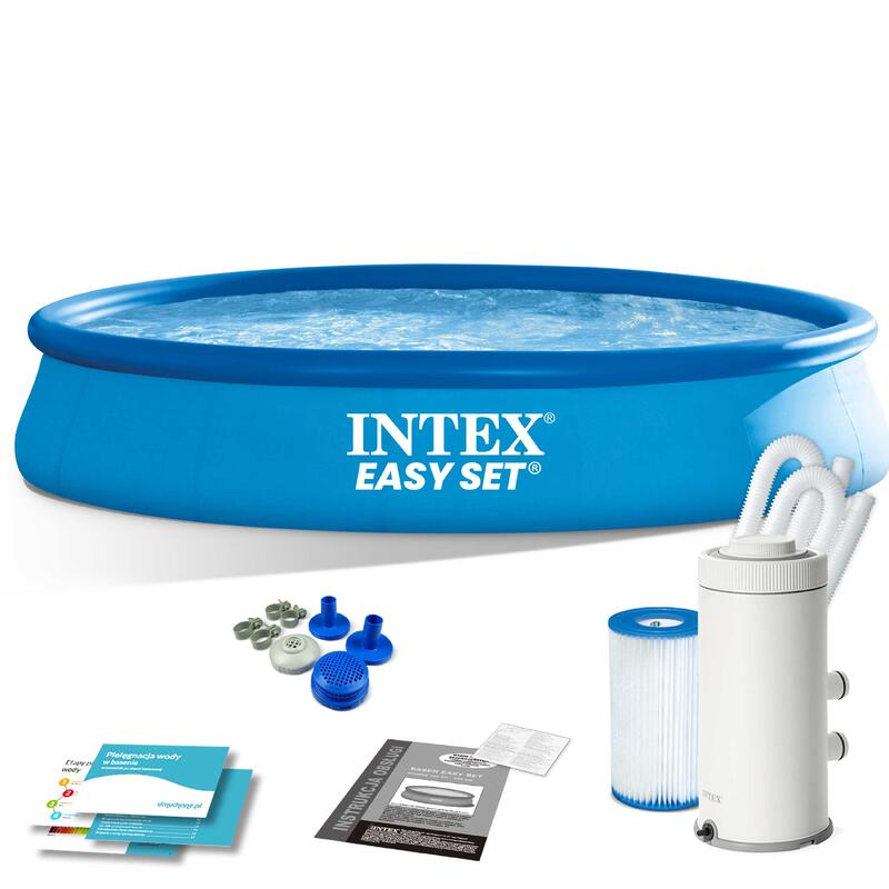 Basen rozporowy do ogrodu Intex 457 x 84 cm zestaw 8w1