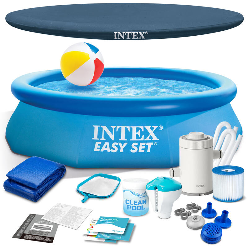 Basen stelażowy do ogrodu Intex 305 x 76 cm zestaw 16w1