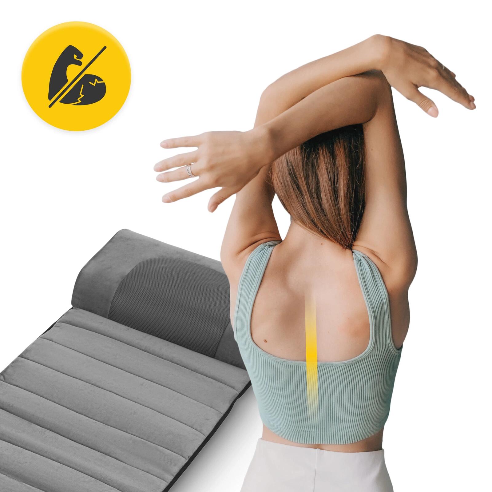 Massageauflage LITE BMM03 4FIZJO Shiatsu Sitzauflage Nacken Rücken Wärme 2/7