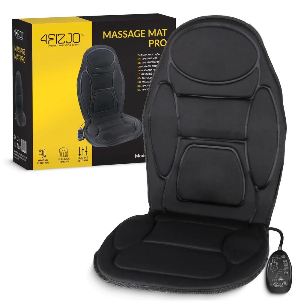 Масажна постелка за стол PRO 4FIZJO 9,6 W 105x46 см ролери, загряване