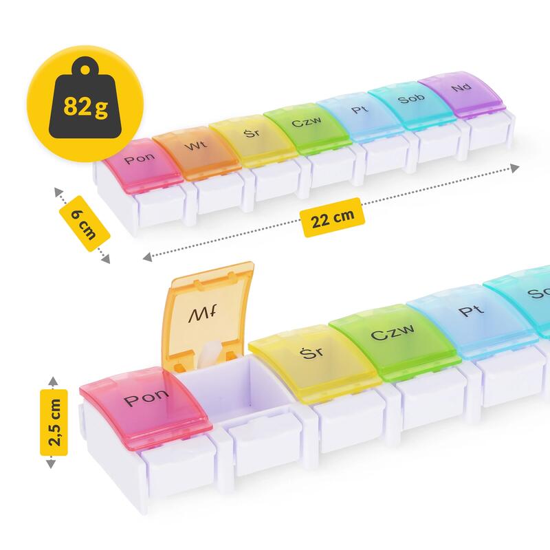 Organizator săptămânal pentru medicamente 4FIZJO EASY