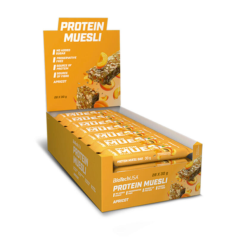 Barres énergétiques - Protein Muesli Bar - Abricot Boite de 28
