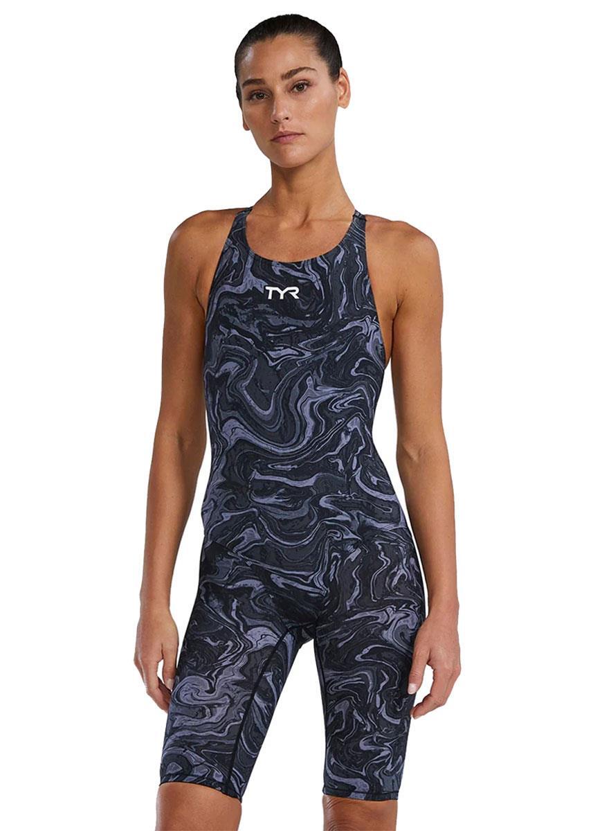 TYR TYR Thresher Hyperblitz Open Back Kneesuit - Titanium - Size 28