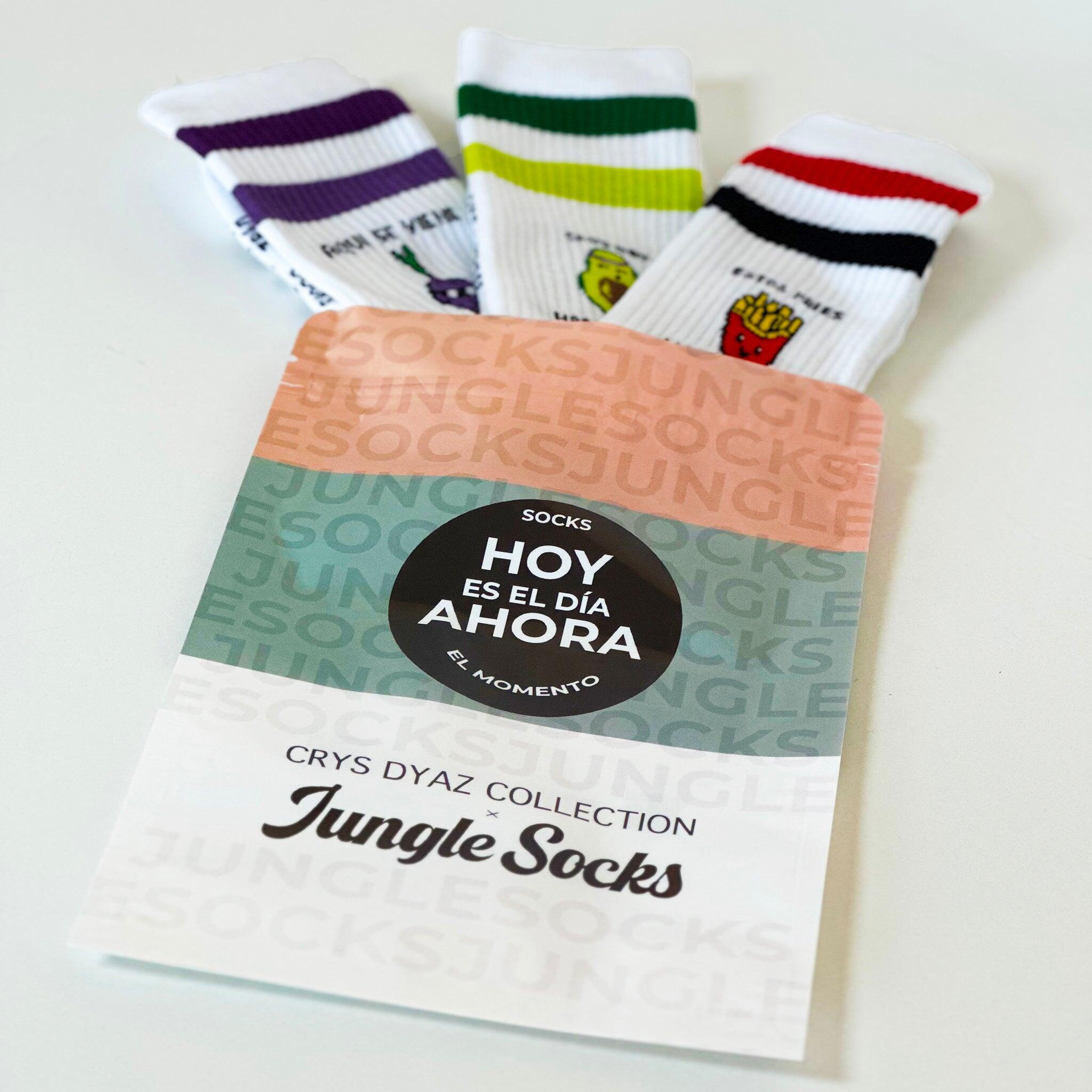 Calcetines Deportivos Algodón Crys Dyaz x JungleSocks Pack L 2/3