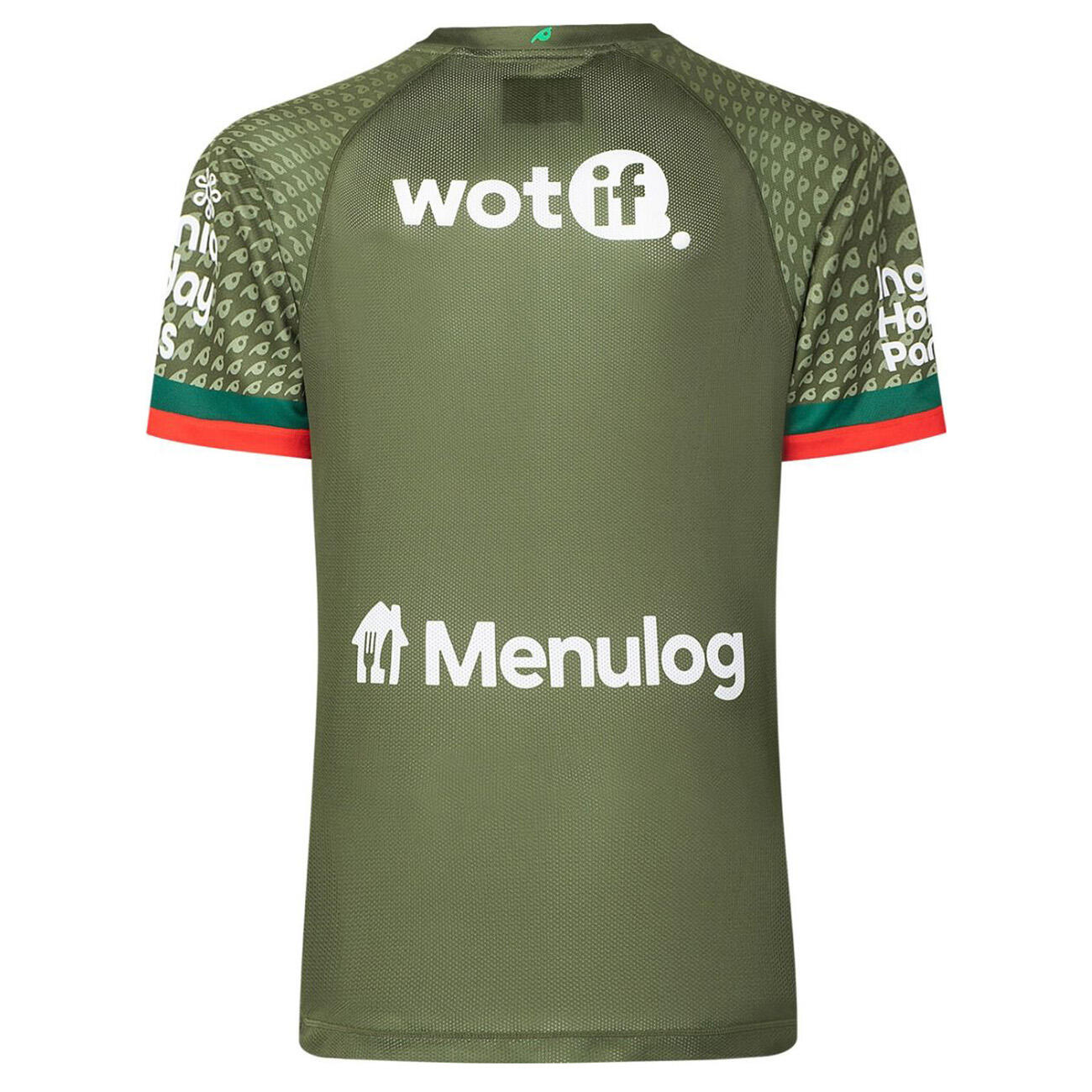 Maglia Da Riscaldamento Uomo Rabbitohs Nrl 2025 Verde Kaki 2/2