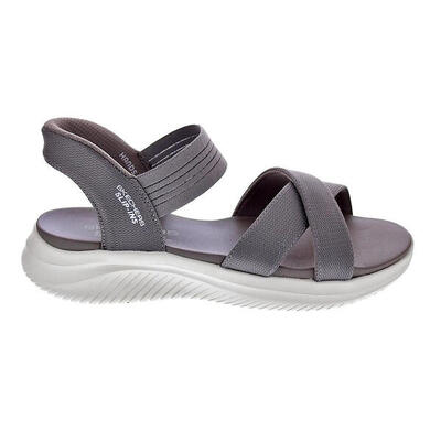 Sandalias SKECHERS Slip-ins Ultra Flex 3.0 Gris Mujer