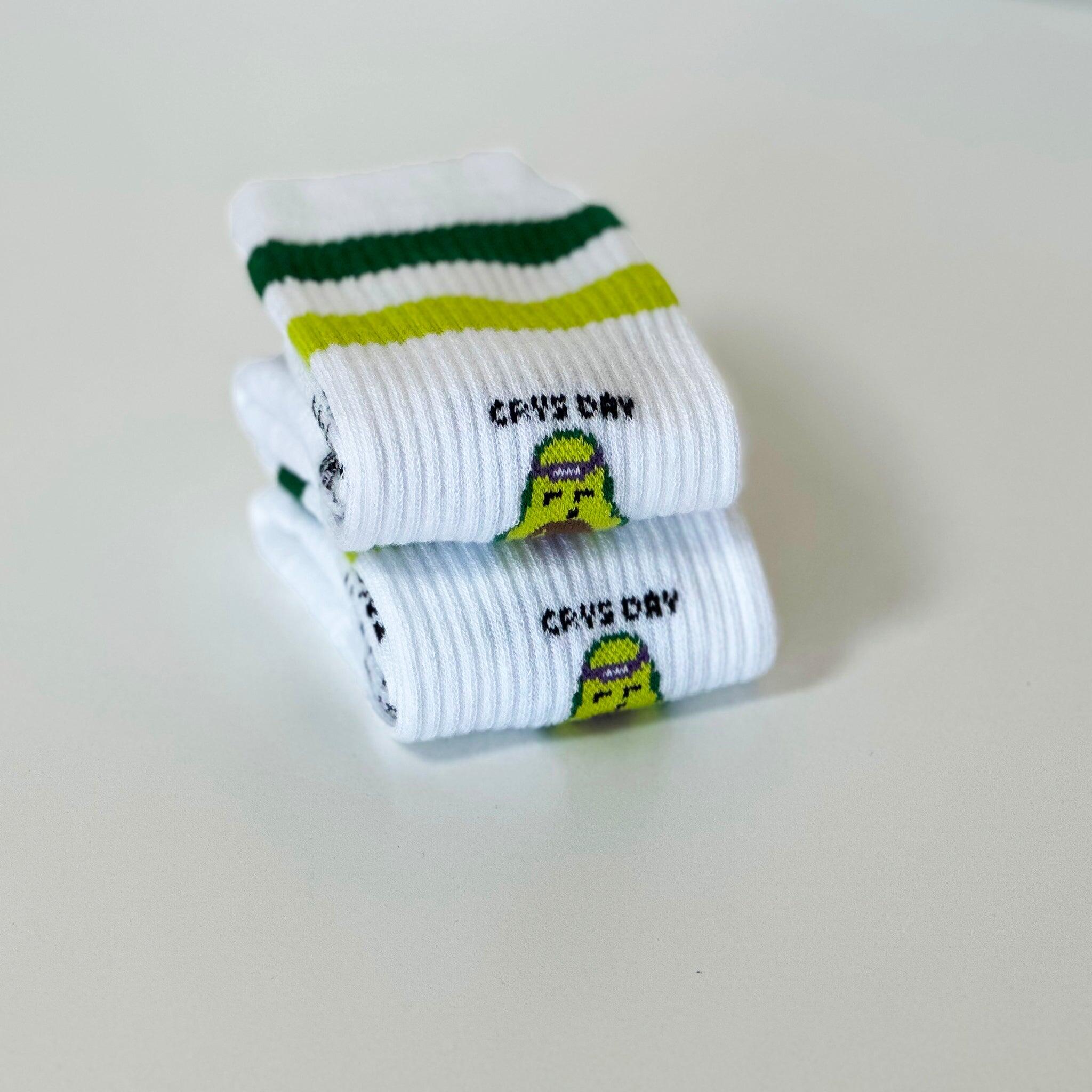 Calcetines Deportivos Algodón Crys Dyaz x JungleSocks Aguacate  S 3/3
