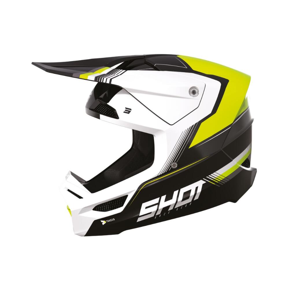 Shot Helmet Race Tracer Neon Yellow