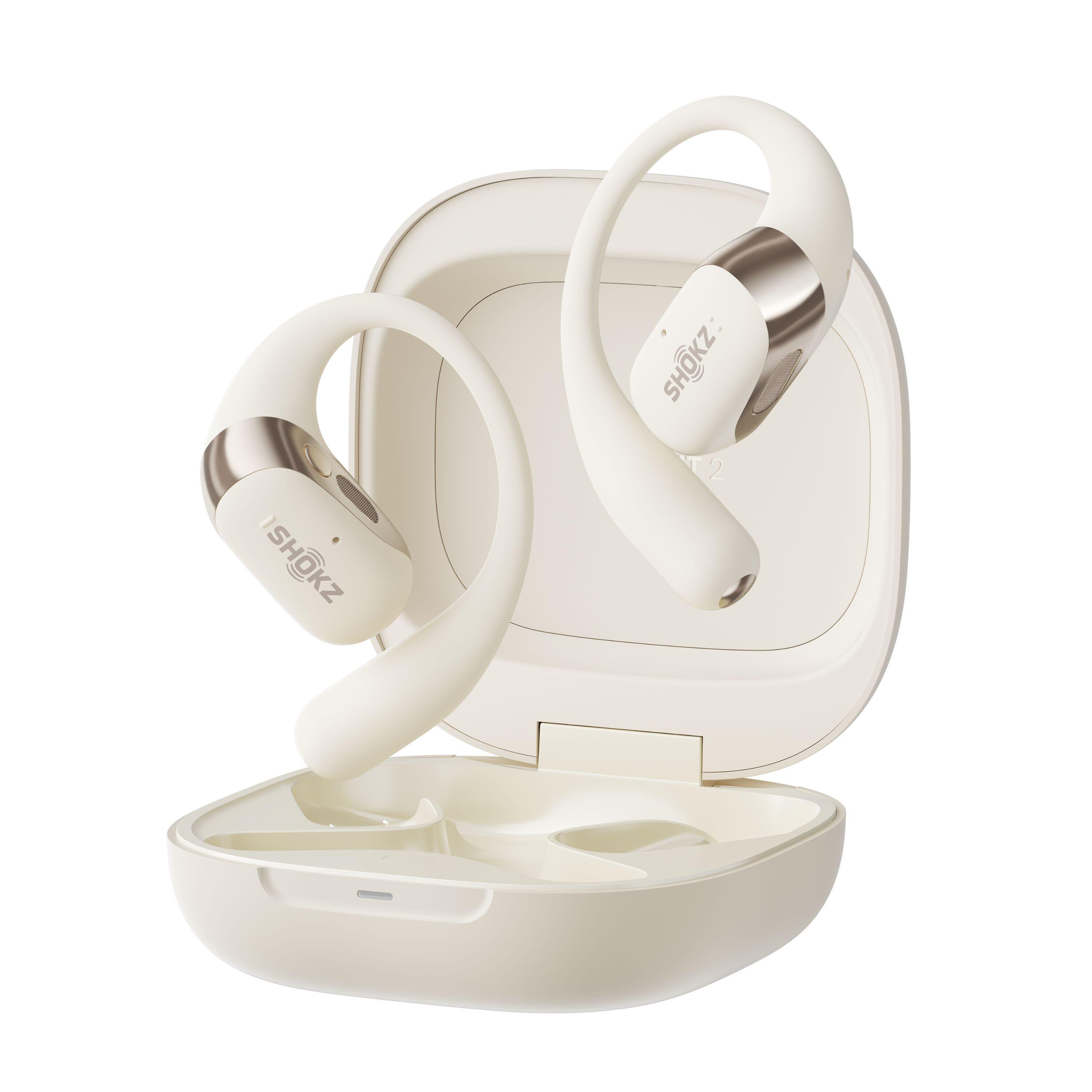 Shokz - Écouteurs Bluetooth De Sport Openfit 2 Beige - Ecouteurs - Beige - No Size - Decathlon