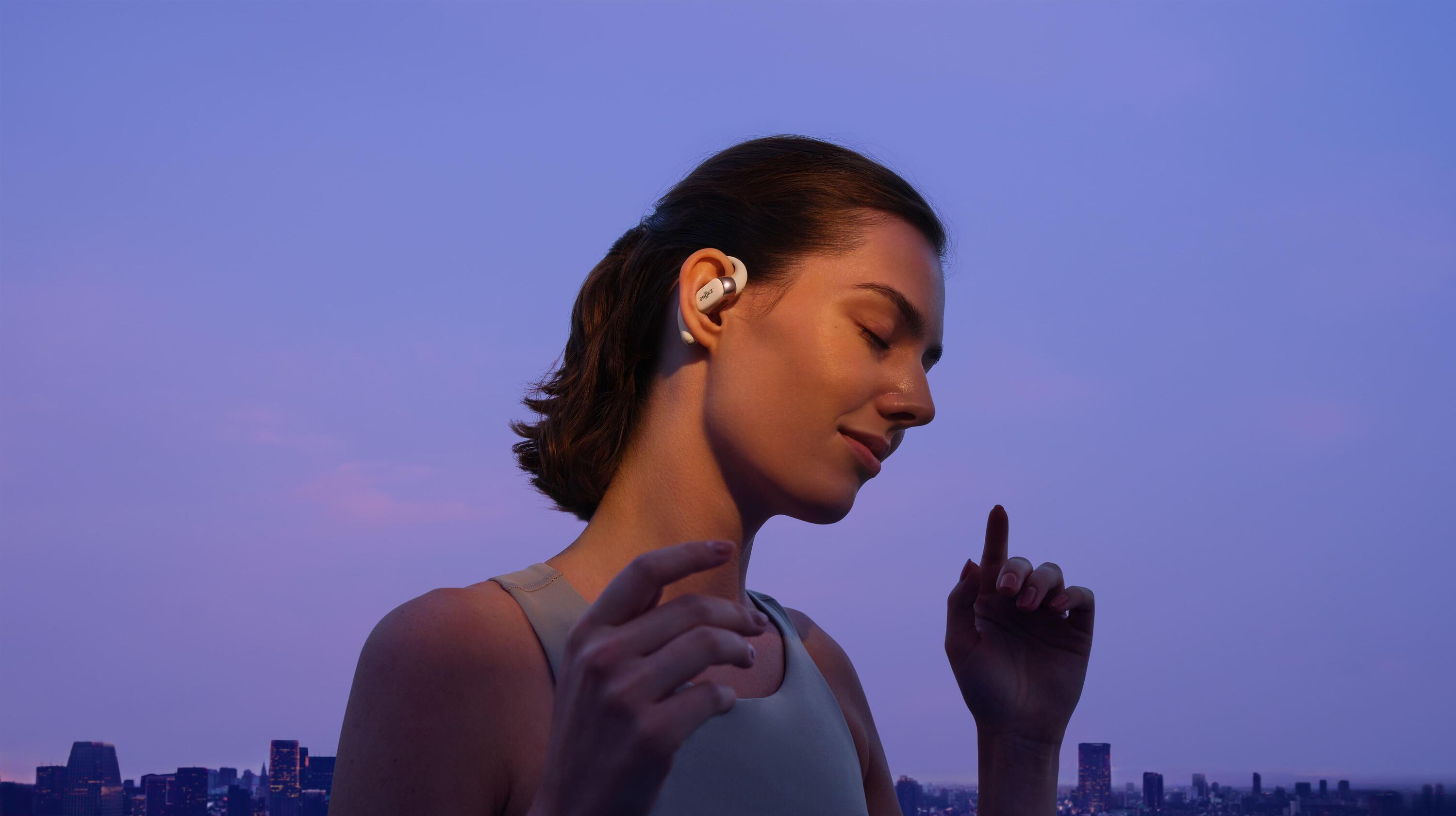 OPENFIT 2 auricular desportivo Bluetooth bege 5/7