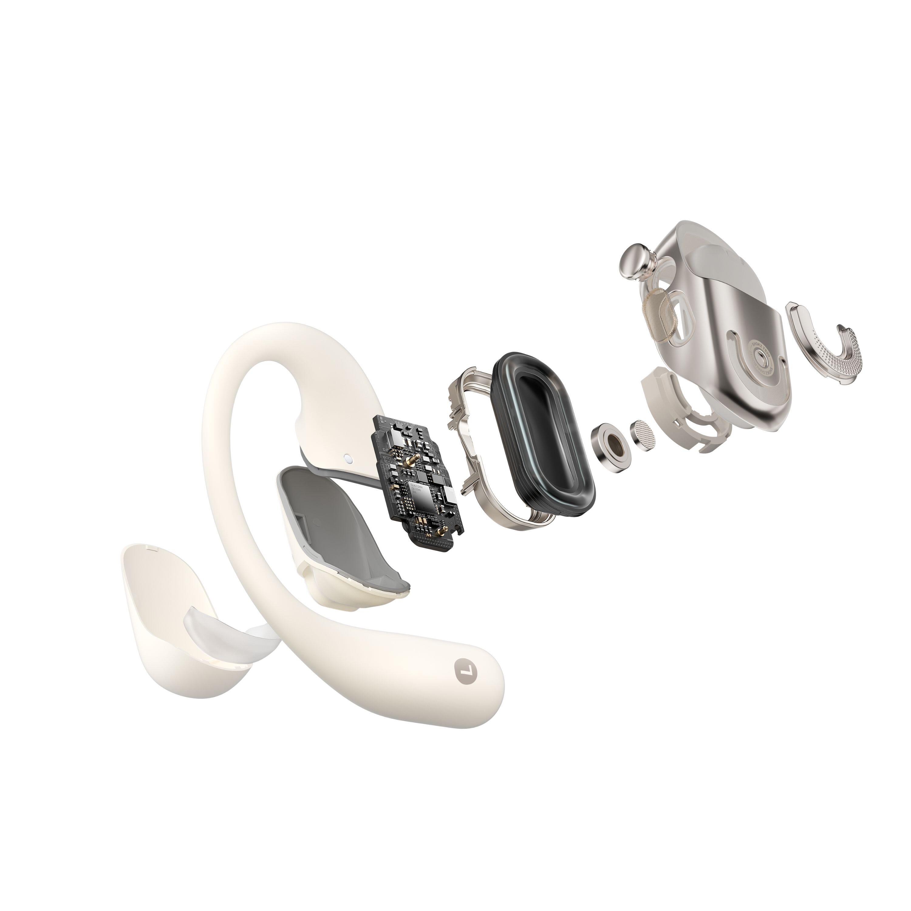 OPENFIT 2 auricular desportivo Bluetooth bege 3/7