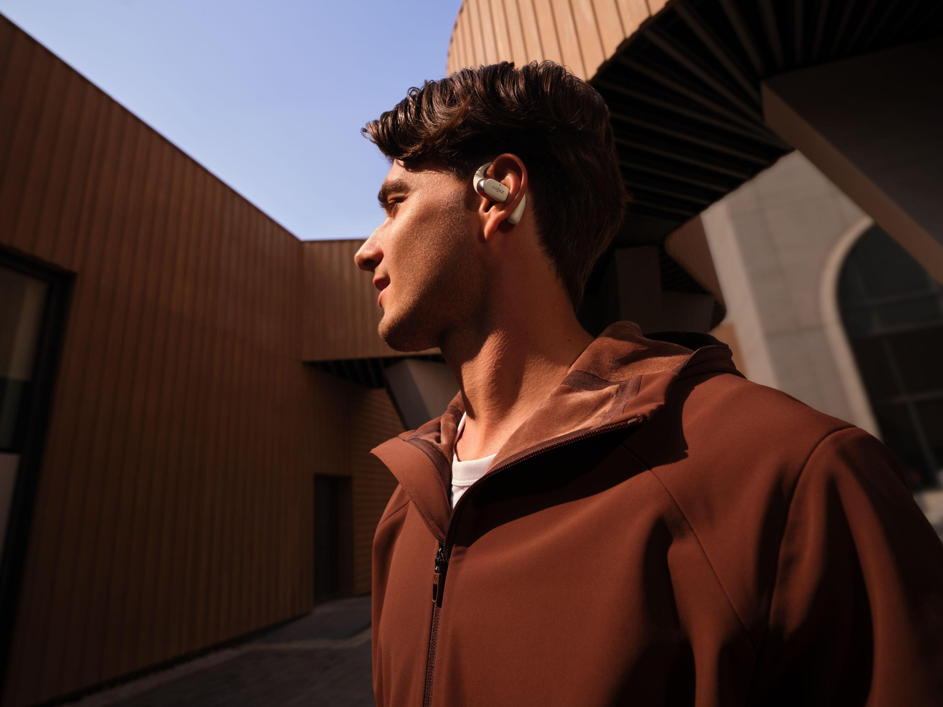 OPENFIT 2 auricular desportivo Bluetooth bege 7/7