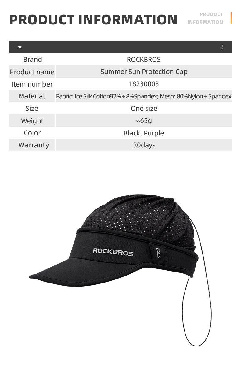 Gorra de Protección Solar de Verano ROCKBROS 5/6