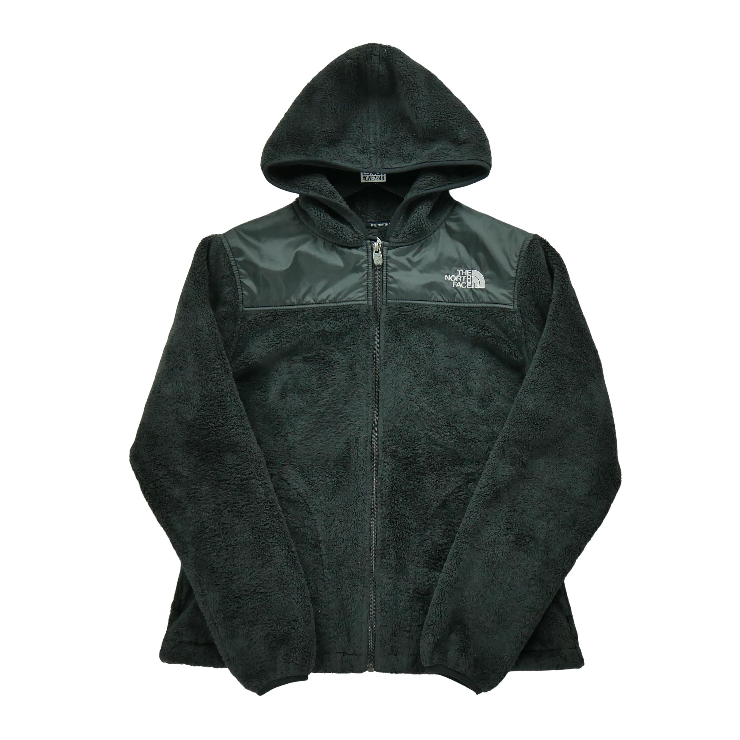 THE NORTH FACE Segunda Vida - Casaco de lã preta TNF Denali para mulheres - Como novo