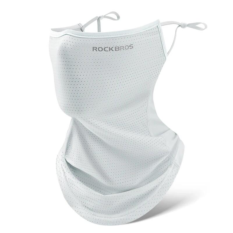 ROCKBROS Weiße ROCKBROS Gesichts-Sturmhaube aus Eisstoff