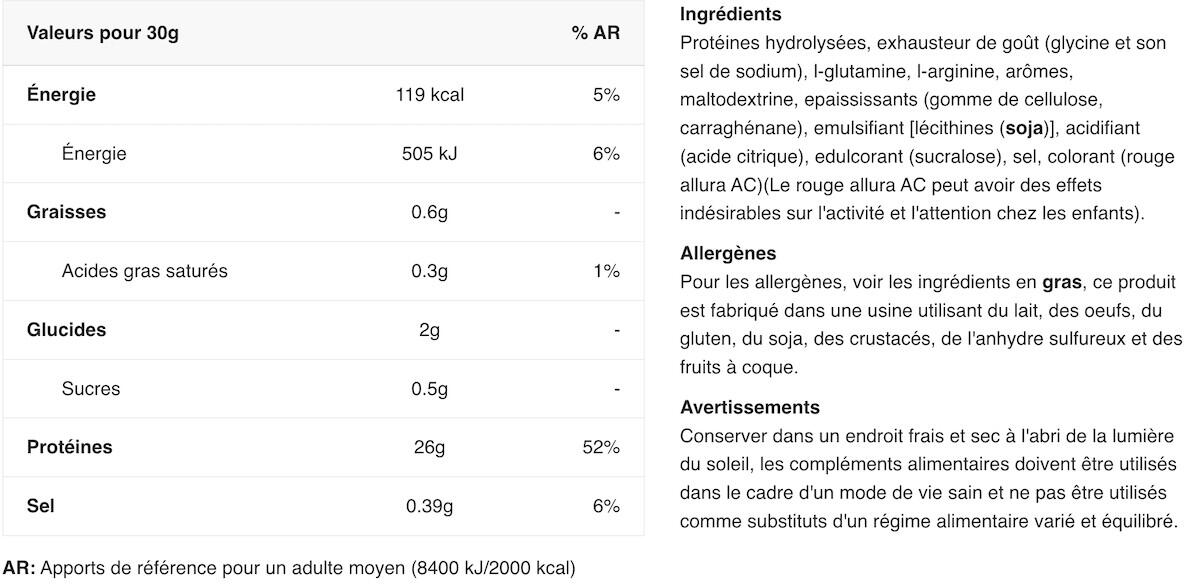 Protéine de boeuf - Beef Protein - Fraise 2/4