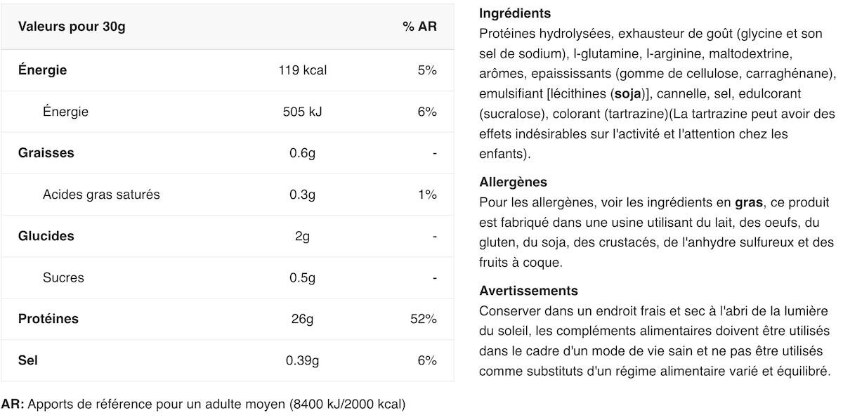 Runderproteïne - 500 g Vanille Kaneel Biotech USA 2/5