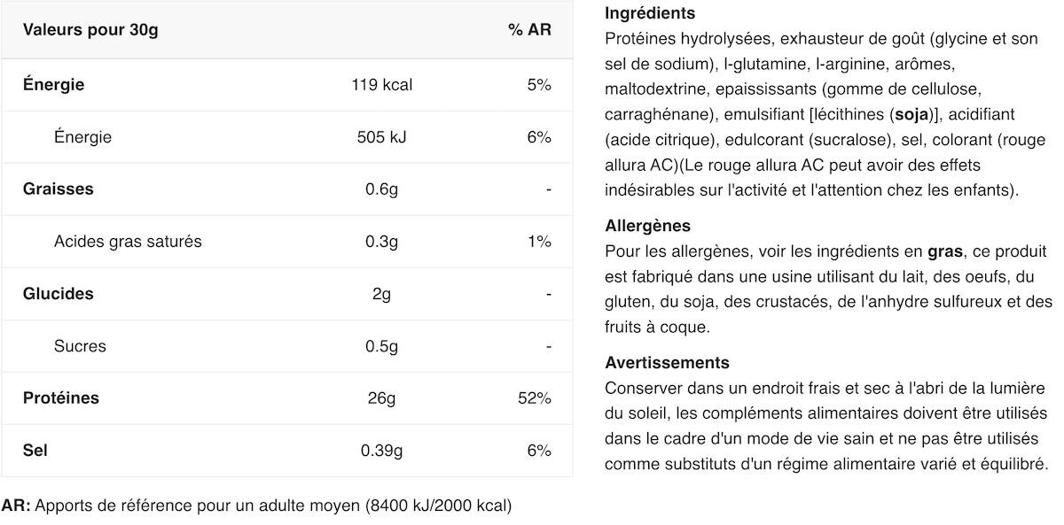 Protéine de boeuf - Beef Protein - Fraise  2/5