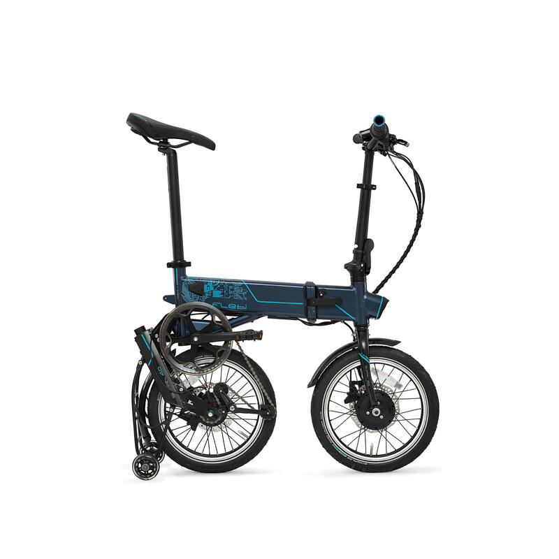 Bicicletă electrică pliabilă Supra 4.0+ Tech bleumarin | Roți de 16" | 90 km