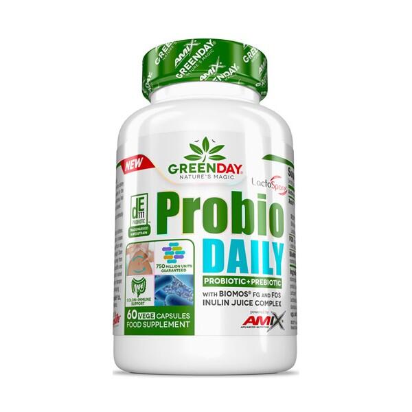 Probio daily - 60 vegecapsules de Amix GreenDay Exclusivo Online      21,50€  Preço por quantidade 107,50€kg AMIX Probio daily - 60 vegecapsules de Amix GreenDayVendido e expedido por: FitnessZone    