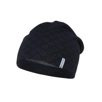 Beanie - black/ dark grey melange