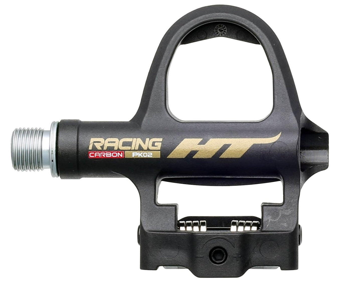 HT Components PK02 Pedals (Inj Carbon Comp / CNC CRMO) - Black