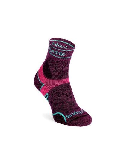 Dames Running Lichtgewicht T2 Merino Wool Sport 3/4 Crew Sokken
