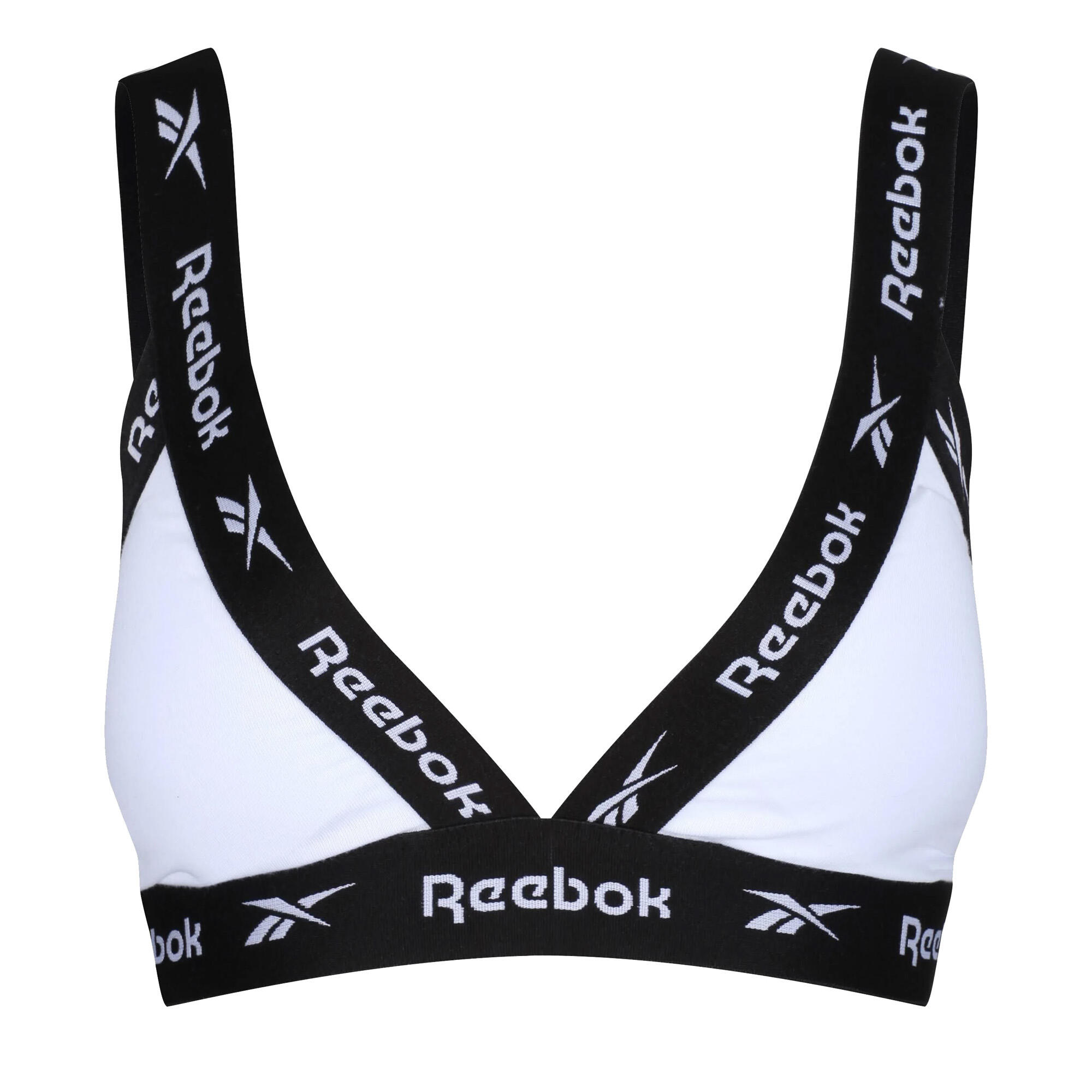 REEBOK Dames Dotty Triangle Sportbeha (Wit)