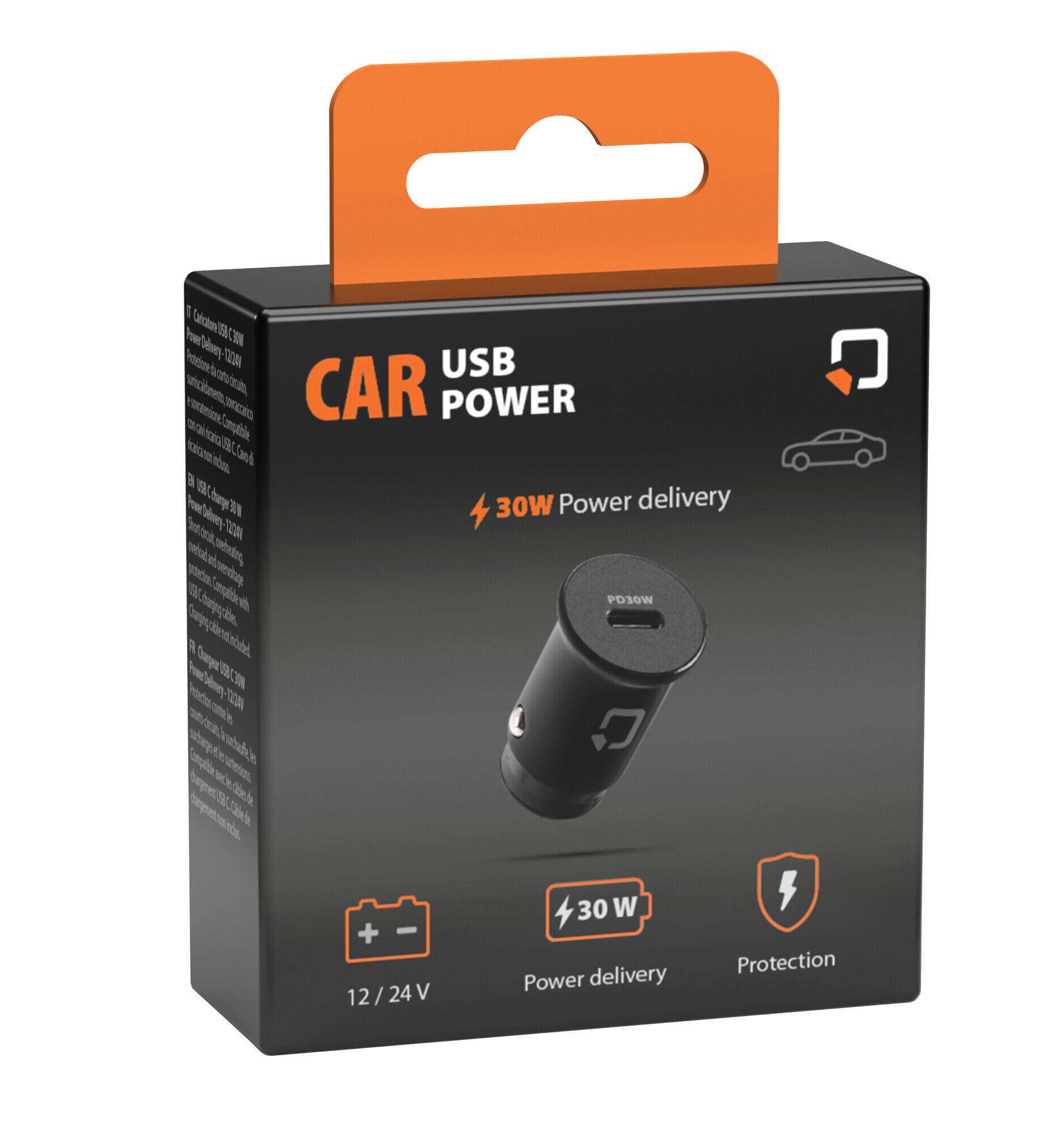ZANDSTRA Optiline USB C Auto-Ladegerät 30W - 12V und 24V