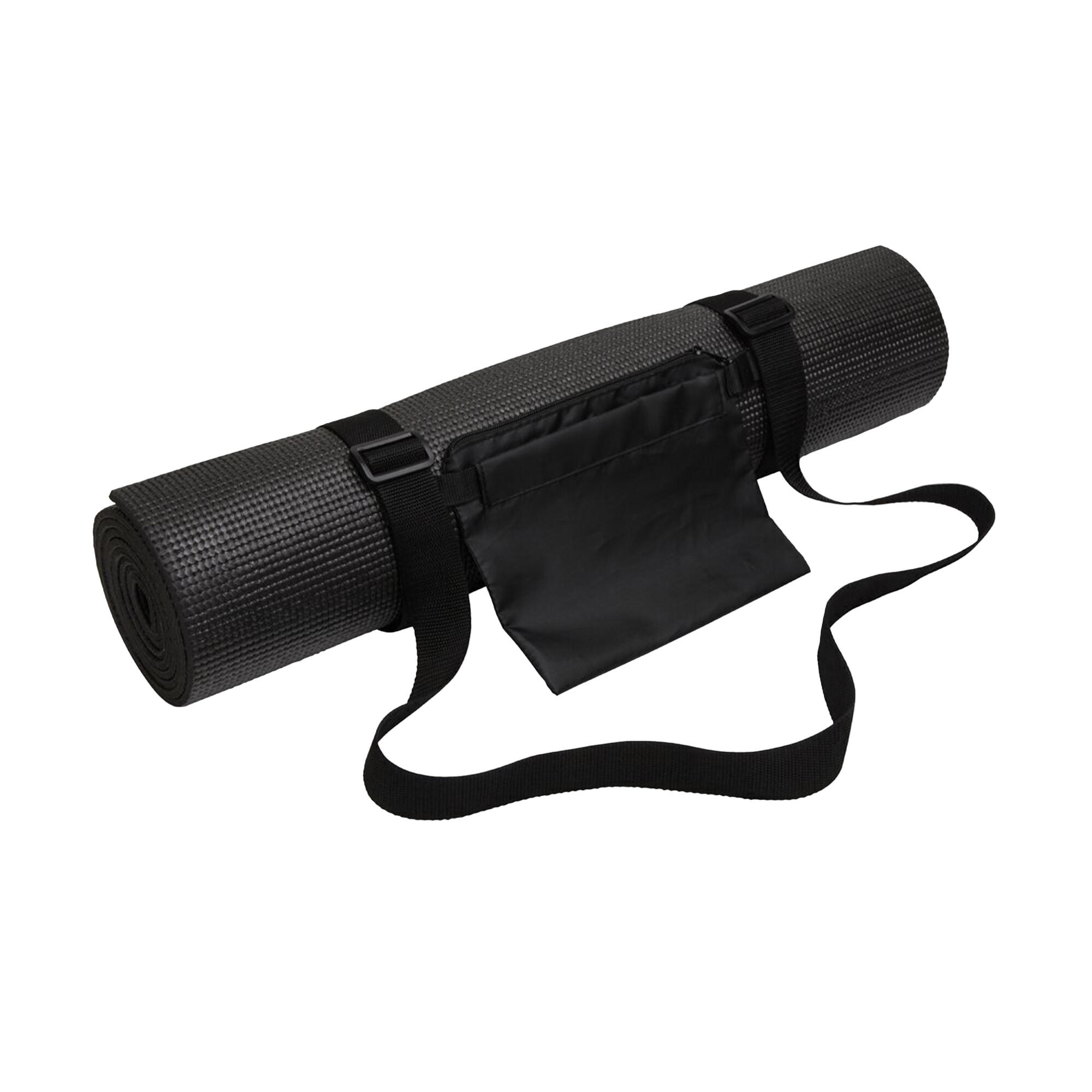 Tri Dri Unisex Yoga und Fitness Matte Damen und Herren Schwarz 2/3