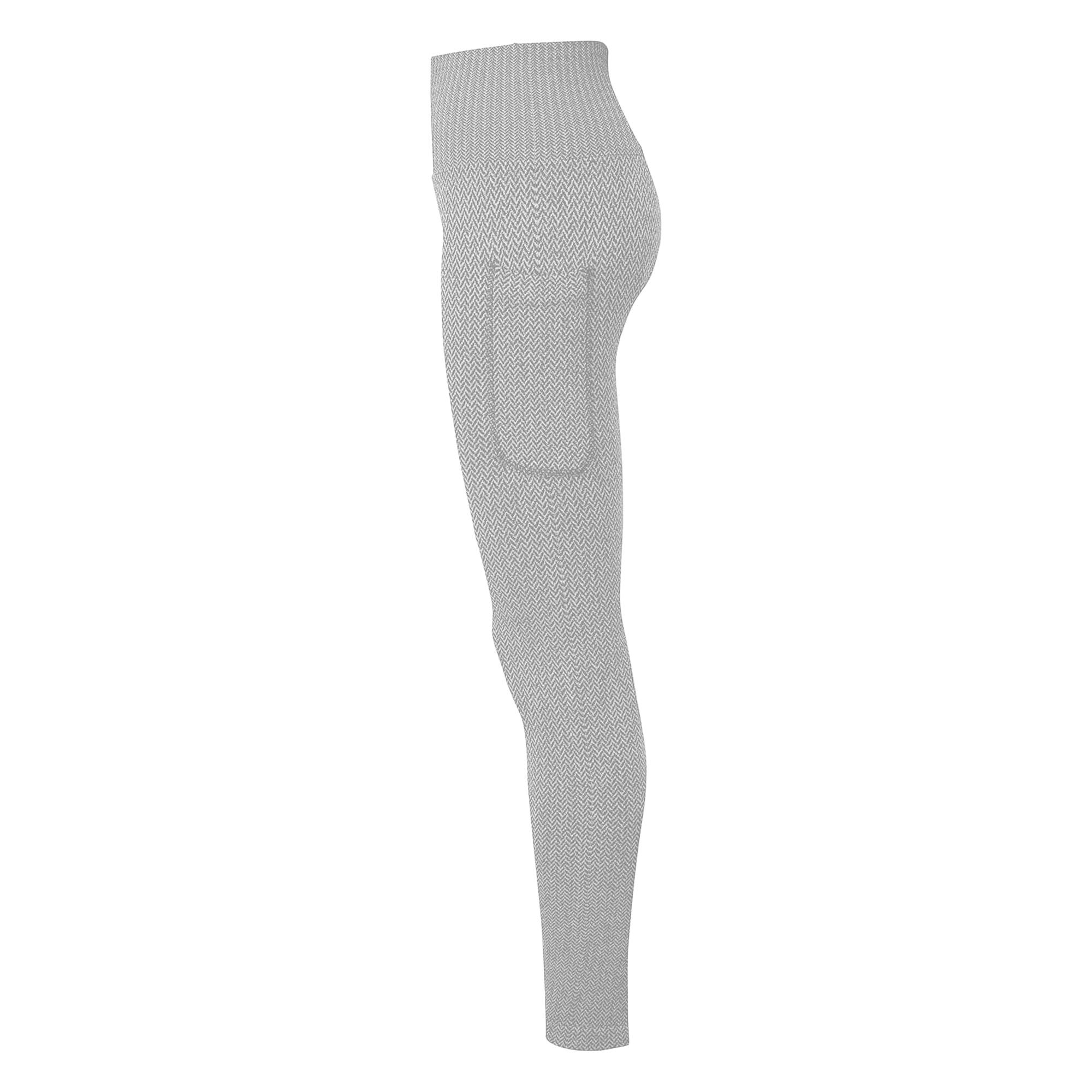 Womens/Ladies Knitted City Leggings (Heather Grey) 3/3