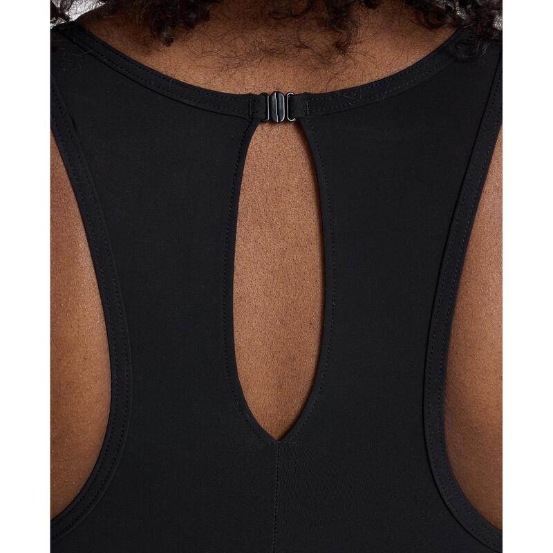 Arena Dames Badpak Mesh Panels Vent Back Zwart