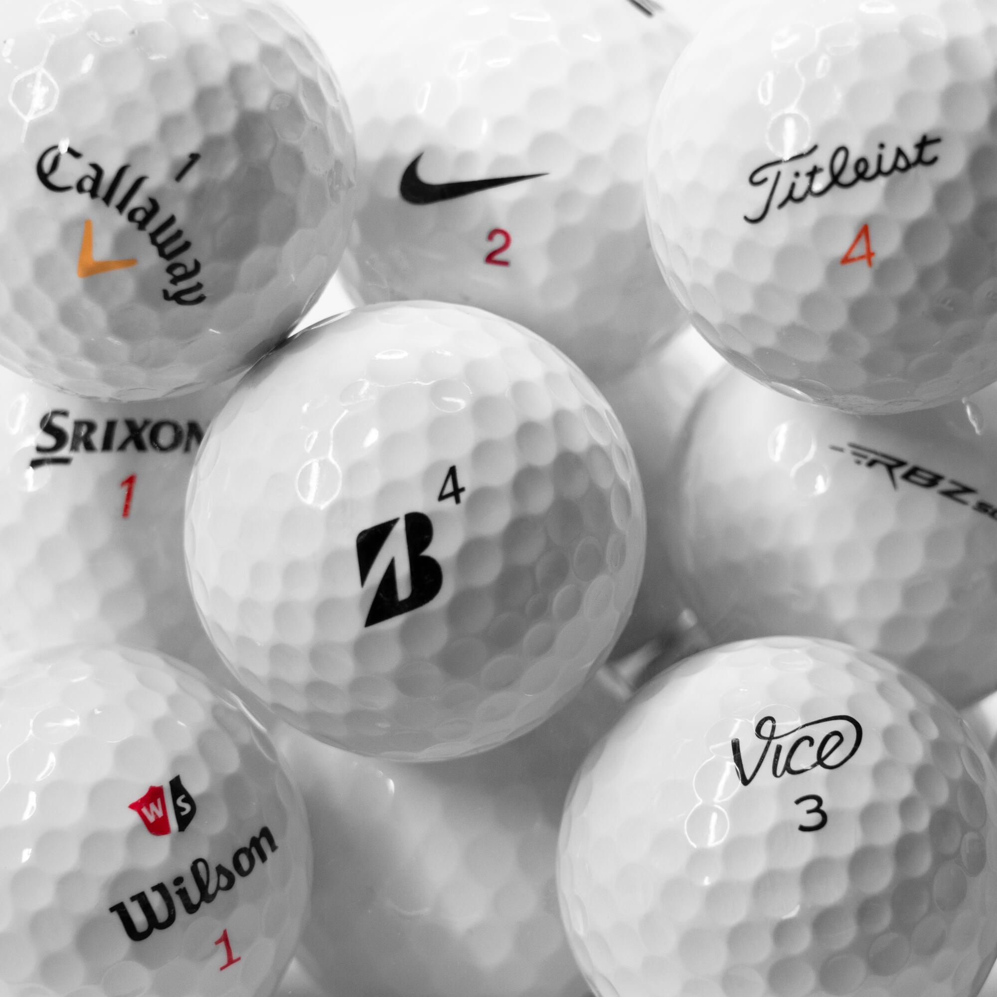 HORSLIMITS Segunda vida - Pelota de Golf x25 CALIDAD AAA: Callaway, Srixon, Titleist..
