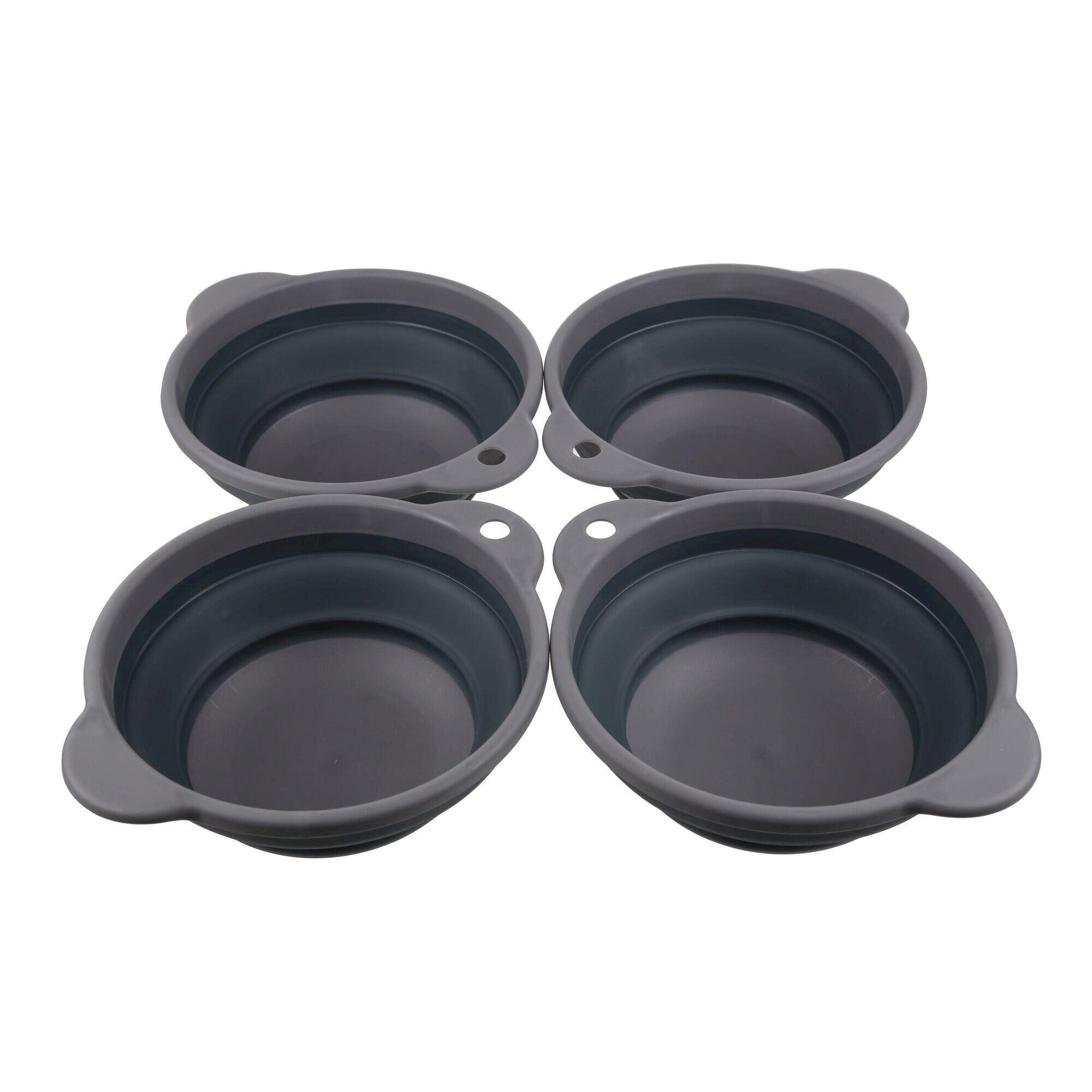 Pieghevole Scodella Set Misura Confezione 4 Regatta Grigio Ebano 3/5