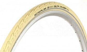 SCHWALBE Schwalbe Delta Cruiser Plus 28x1.40 Reflectie Crème Band