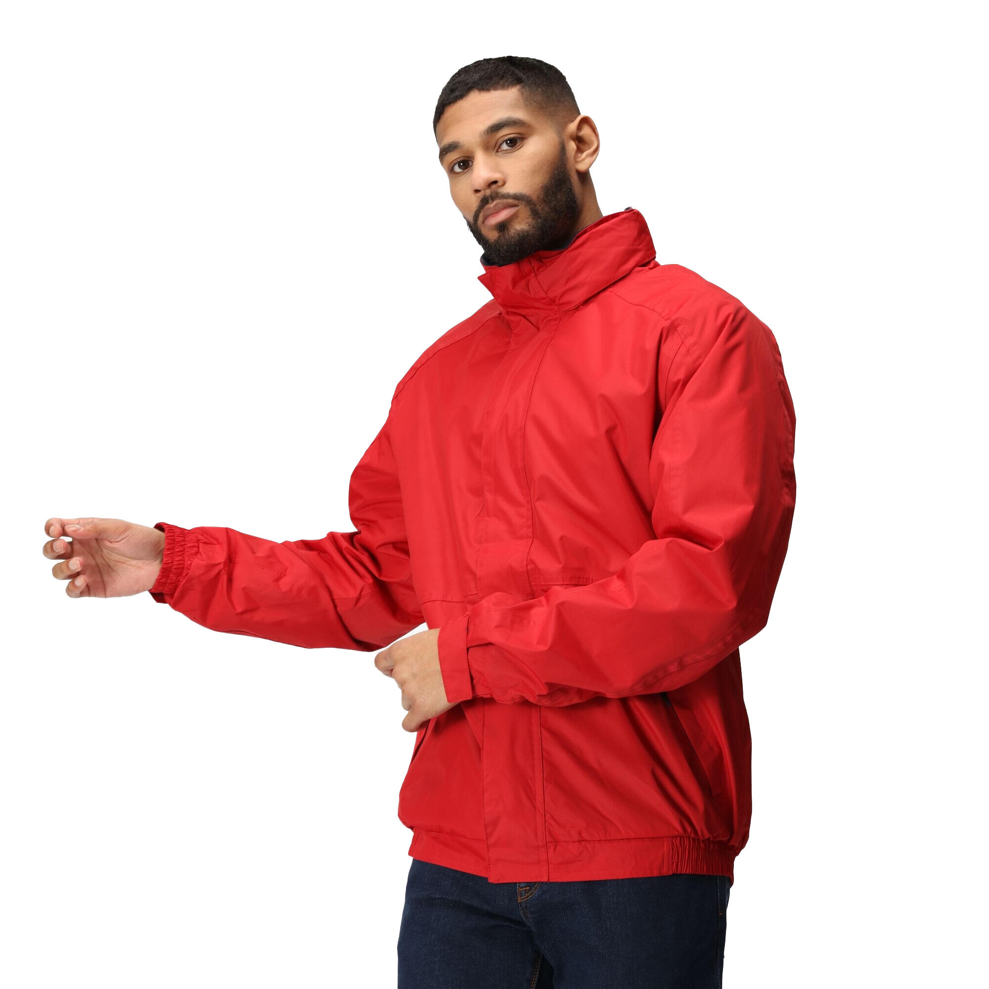 Mens Waterproof Insulated Jacket (Classic Red/Navy) 3/5