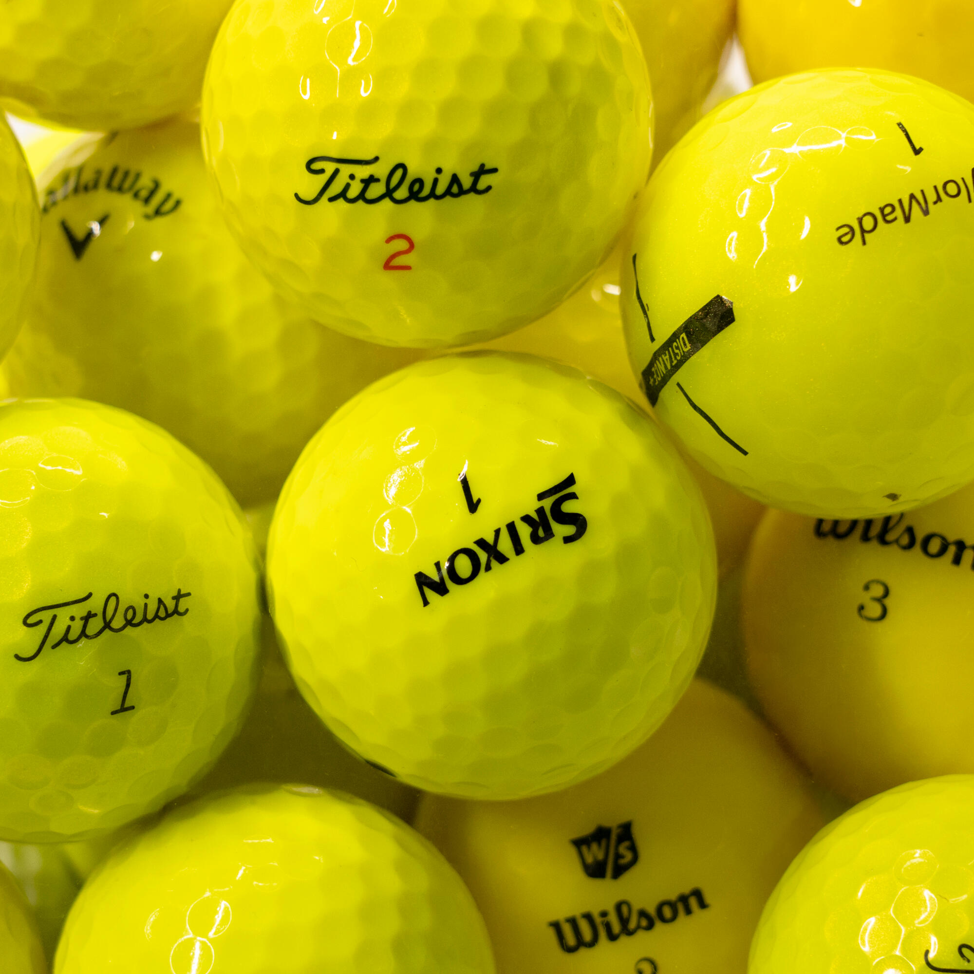 Horslimits - Reconditionné - Balles De Golf D'Occasion X 25 - Excellent Etat - Balle De Golf - Jaune - Taille Unique - Decathlon
