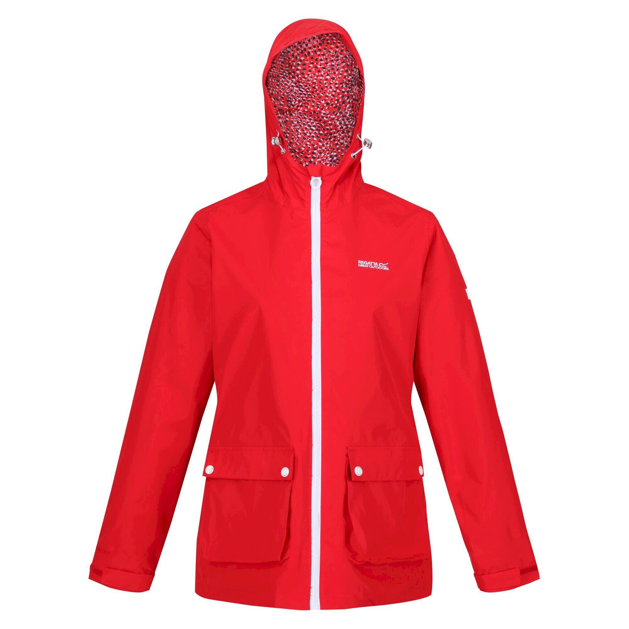 REGATTA Giacca Impermeabile Donna Regatta Baysea Rosso Vivo