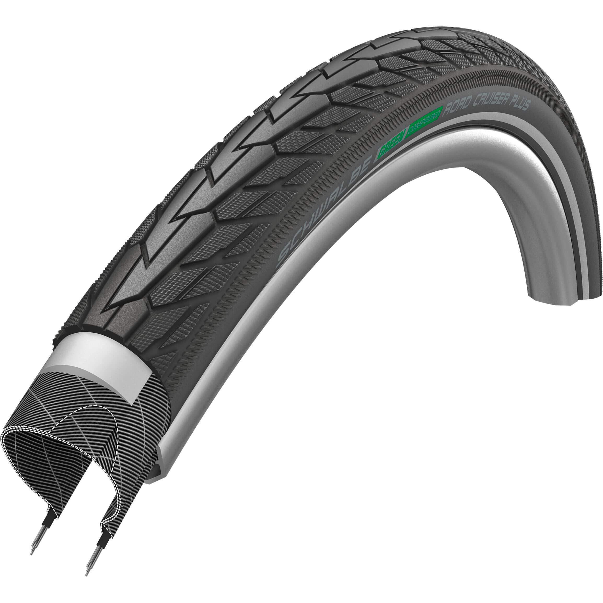 Opona Road Cruiser Plus 20 X 1,75 Czarna Odblaskowa
