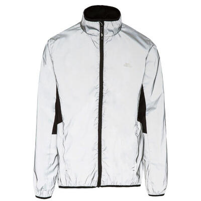 Giacca Sportiva Riflettente Con Cerniera Uomo Trespass Argento