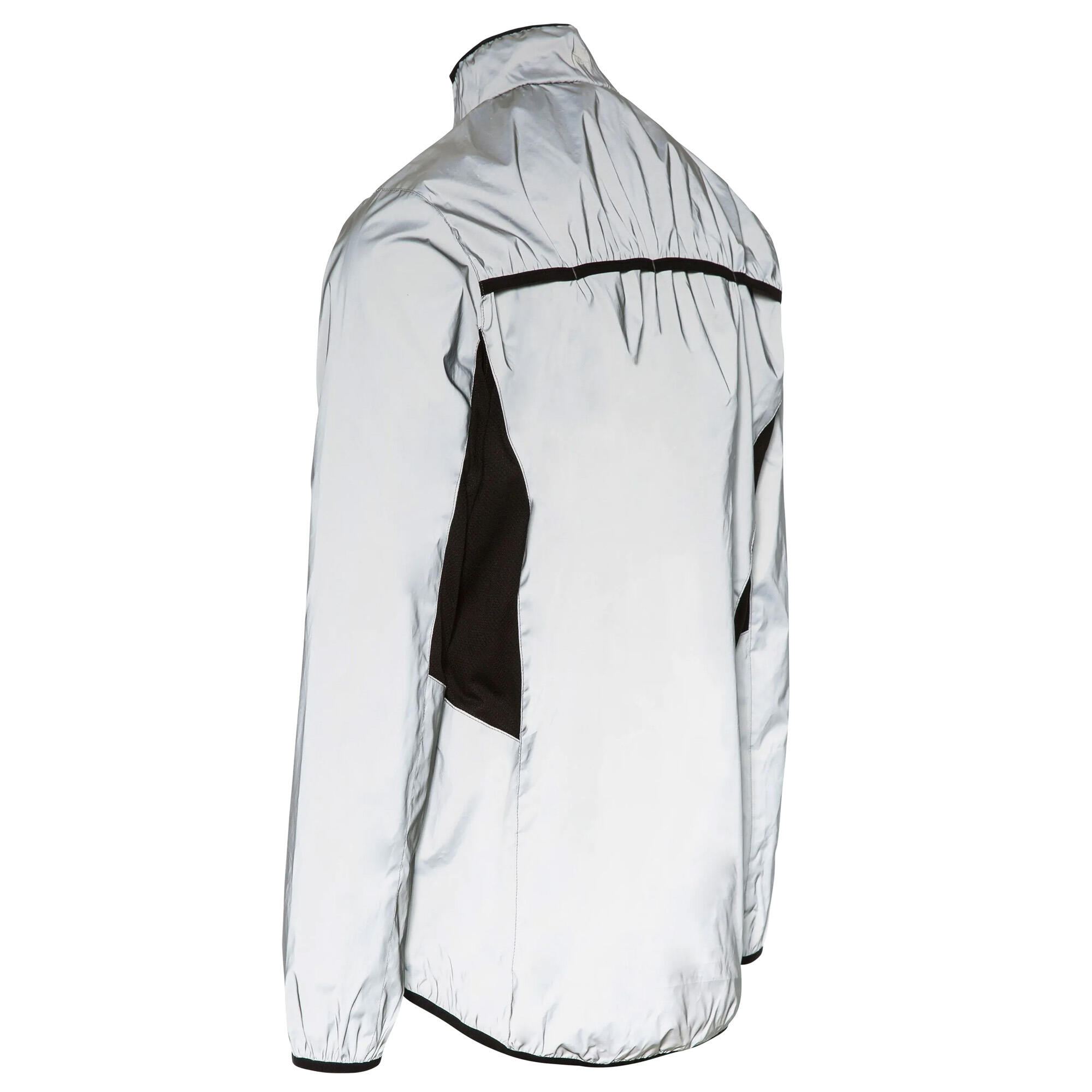 Trainingsjacke Zig reflektierend Herren Silber reflektierend 2/5