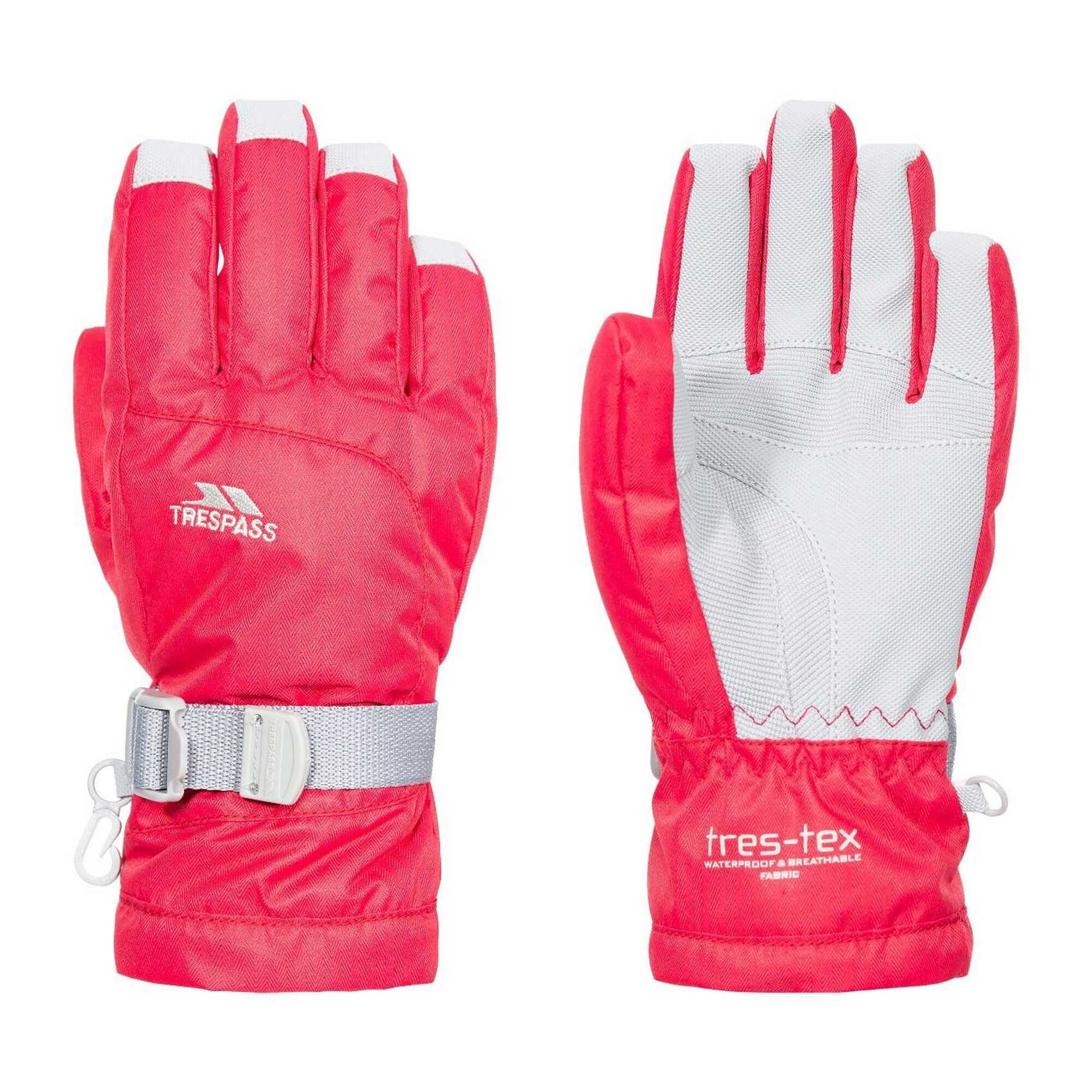 TRESPASS Guanti Impermeabili Bambini Trespass Simms Rosso