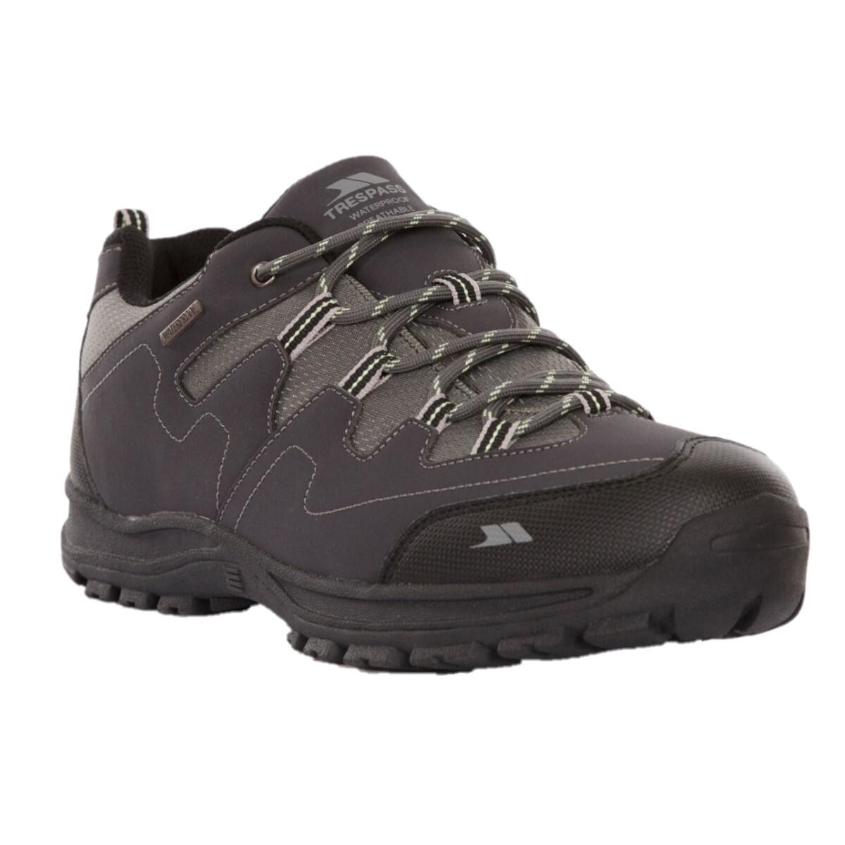 TRESPASS Mens Finley Low Cut Hiking Shoes (Graphite)