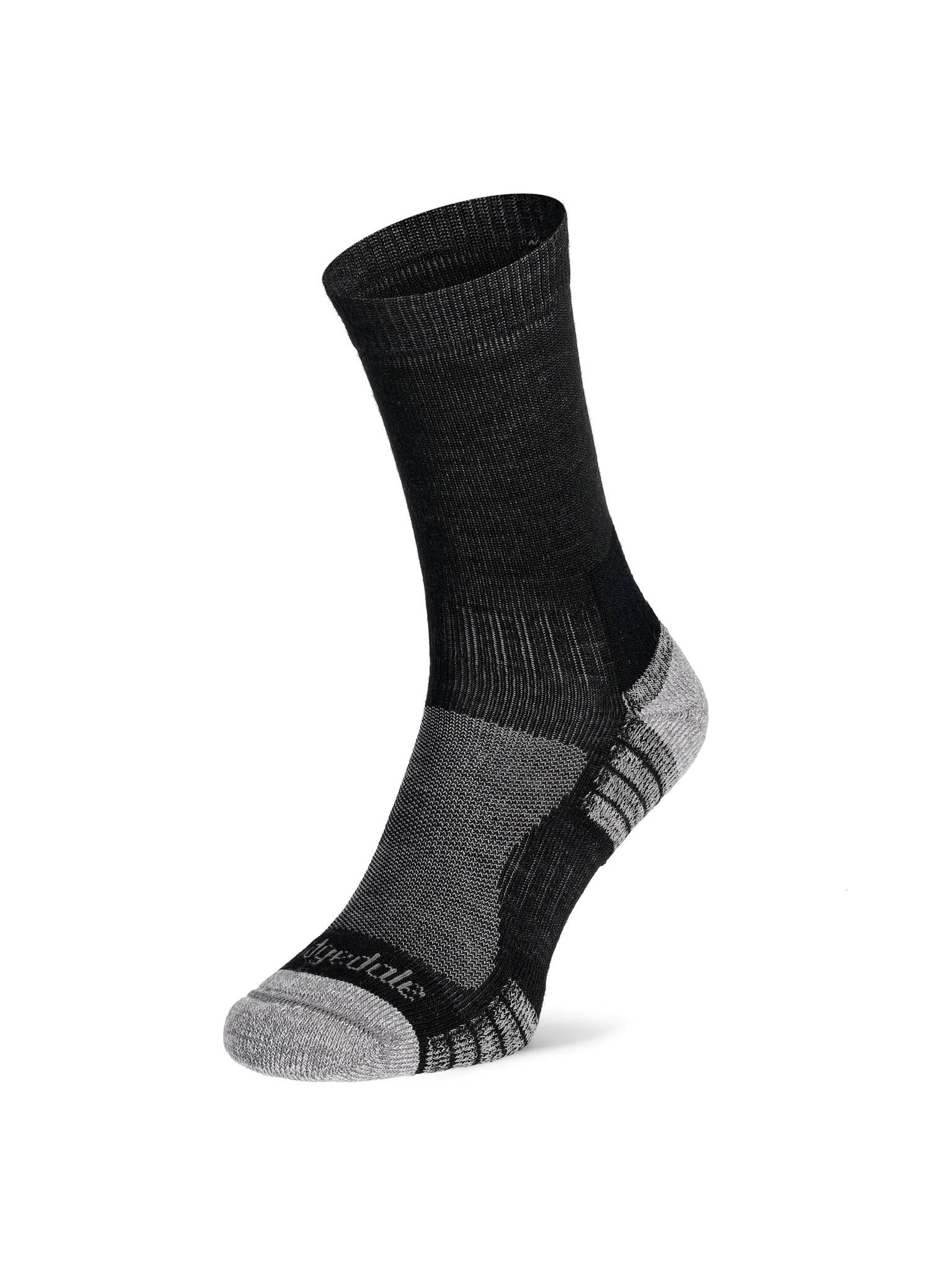BRIDGEDALE HIKE Lightweight Merino Performance 3/4 Crew Original Men's - Black